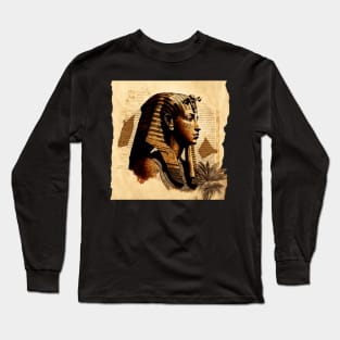 Egyptian Pharohs on Papyrus Long Sleeve T-Shirt